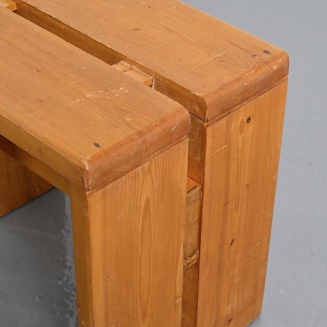 Vintage Pine Stool from Les Arcs, 1970s For Sale - Image 13 of 15