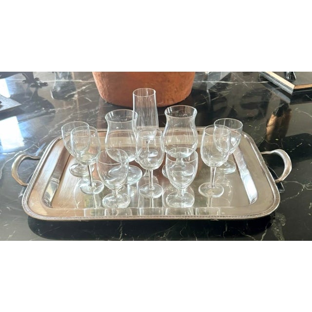Vintage collection of small cordial and stemware glasses for all sorts of after dinner cocktails. The tallest glass is 5”...