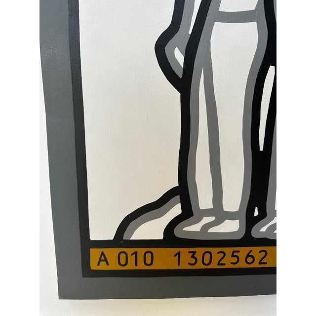 1980s Abstract Figurative Modern Albinet, Jean Paul "A0061302562" Acrylic Painting on Canvas For Sale In Palm Springs - Image 6 of 8