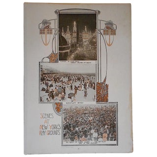 Antique "Scenes of New York Playgrounds" Print For Sale