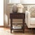Elevate your living space with the Siobhan accent table with storage drawer in a warm walnut finish. This versatile piece...