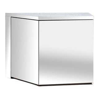 Stainless Steel Corner/Bar Cabinet, 1970 For Sale