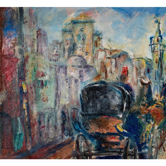 Expressionism Original Moses Matusovski Expressionist Oil Painting For Sale - Image 3 of 8