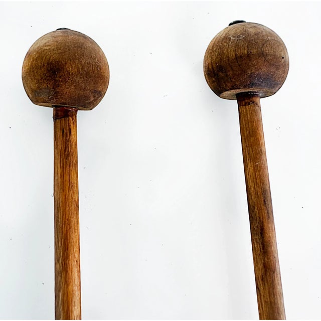 20th-Century Rustic African Xylophone With Wood, Gourds, Rope and Mallets For Sale - Image 12 of 13