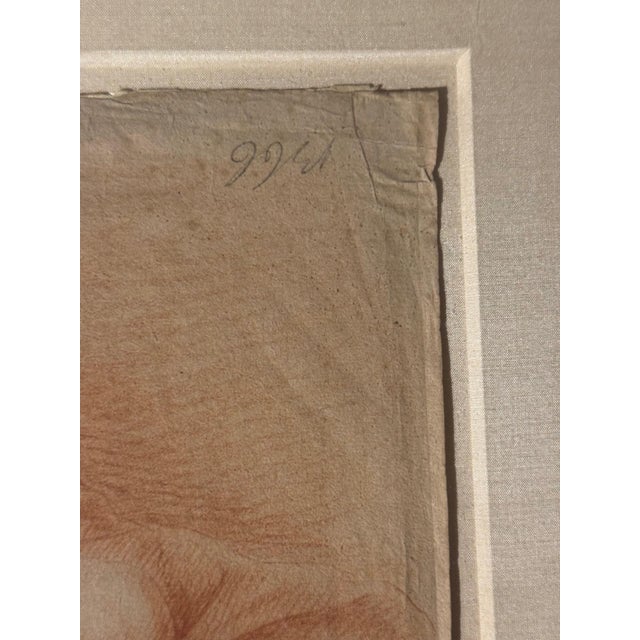 18th Century Johann Elias Ridinger Male Academy Drawing For Sale - Image 4 of 6