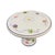 A charming vintage-inspired Italian ceramic bistro table featuring a vibrant, hand-painted aquatic motif. This pedestal-...