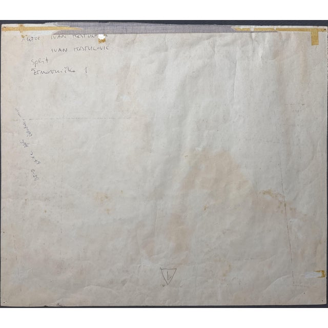 Ivan Krstulovic, Still Life Composition, 1980s, Tempera on Paper For Sale - Image 4 of 7