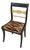 Black Neoclassical Accent Chair – Gold Leaf Details With Bold Tiger Print Upholstered Seat For Sale