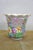 Herend Vintage Herend Hungary Handpainted Openwork Basketweave Pierced Porcelain Vase For Sale - Image 4 of 14