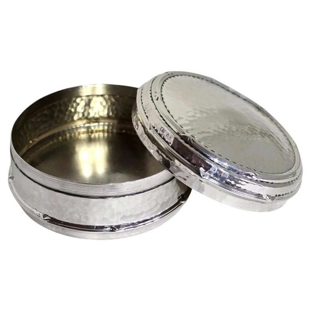 Edwardian Arts and Crafts Sterling Silver Trinket Box from Marples & Co., 1906 For Sale - Image 18 of 18
