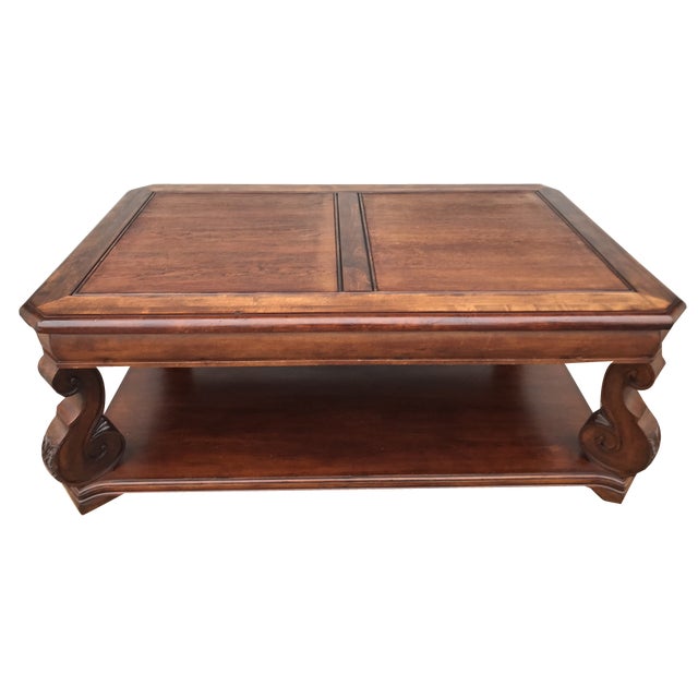 Exclusive Coffee Table in Teak Wood by Markor. , 1980s For Sale