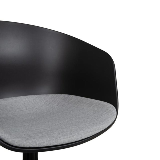 AAC20 Chairs in Grey and Black Plastic from Hay, Set of 6 For Sale - Image 10 of 18