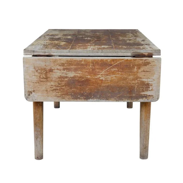 Wood 19th Century Burmese Painted Teak Village Table, 1890s For Sale - Image 7 of 10