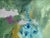 Wonderful abstract in Fall colors, on heavy cotton paper with deckled edge, signed on recto, framed under glass (not...