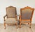 French Pair of 19th Century Italian Carved Wooden Chairs in Transitional Style For Sale - Image 3 of 10