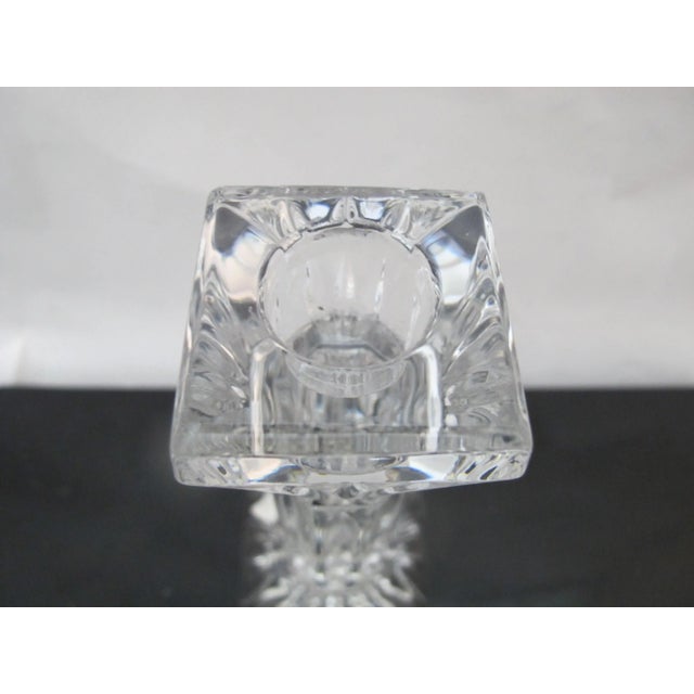 Late 20th Century Waterford Crystal 8" Tall Candlestick For Sale - Image 5 of 8