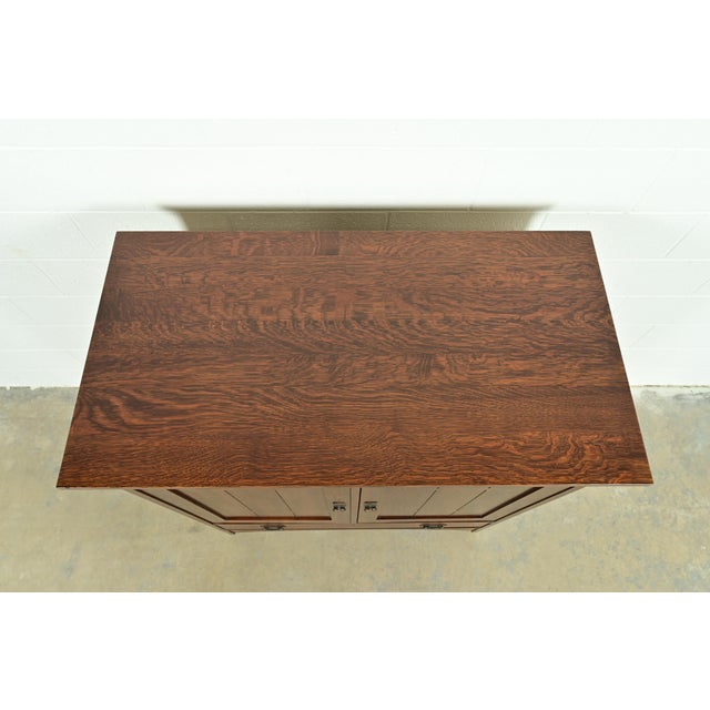 Stickley Mission Oak Arts & Crafts Media Cabinet For Sale - Image 15 of 18
