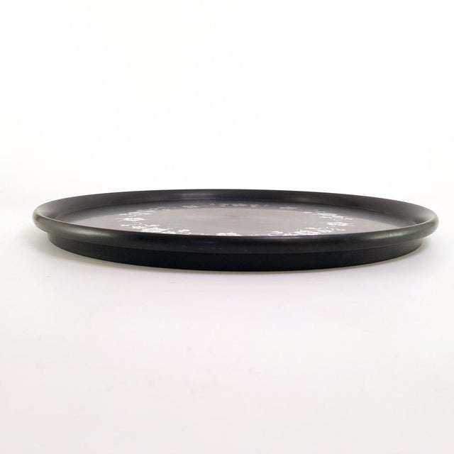 Large Vintage Isolit Tray with Silver Decor by Tiddit Wendt for Perstorp, 1970s For Sale - Image 3 of 9