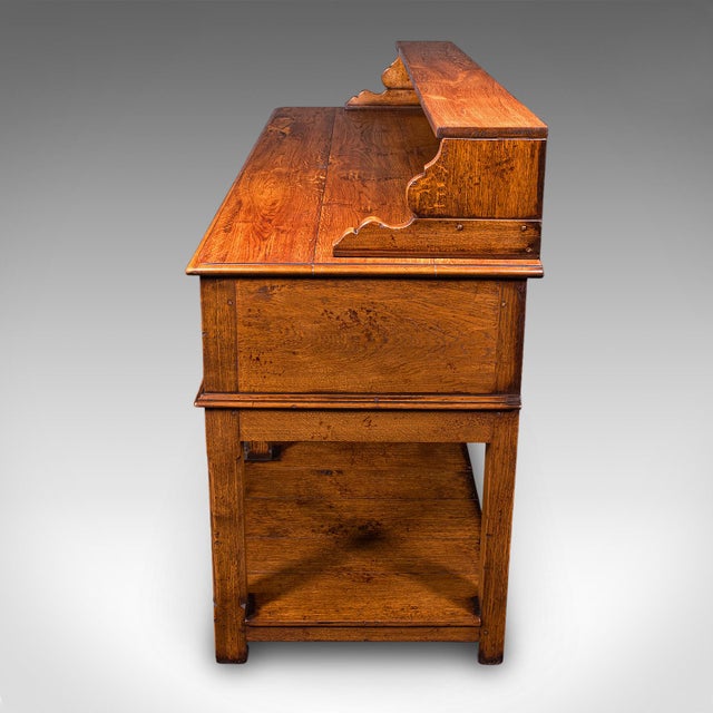 1990s Vintage Suffolk Dresser Base, English, Oak, Victorian Revival, Kitchen Sideboard For Sale - Image 5 of 12