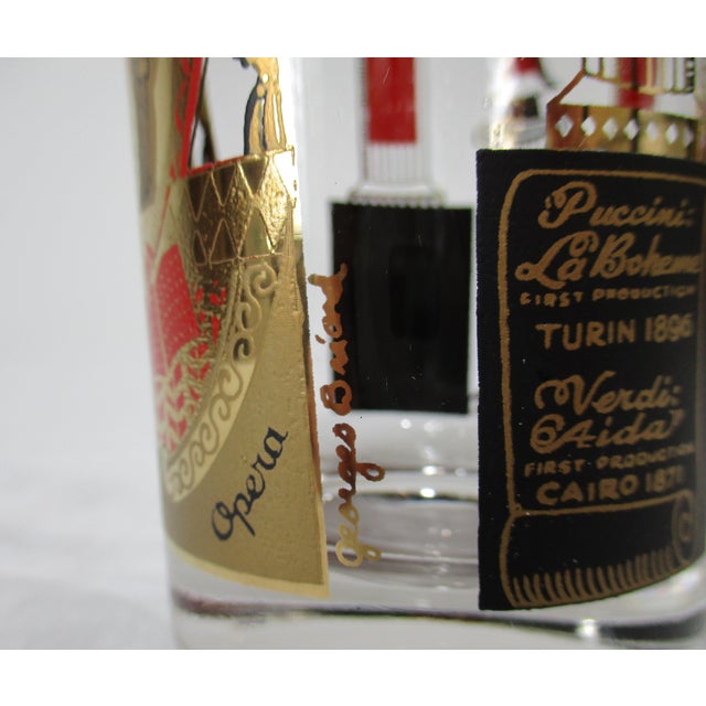 Mid 20th Century Georges Briard Grand Opera Highball Glasses For Sale - Image 9 of 10