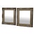 Pair of Hollywood Regency Mirrors Hand Painted and Gilded. For Sale