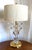 Large 1950s Art Vannes Verrier Crystal and Brass Table Lamp With Original Cloth Drum Shade For Sale In Jacksonville, FL - Image 6 of 12