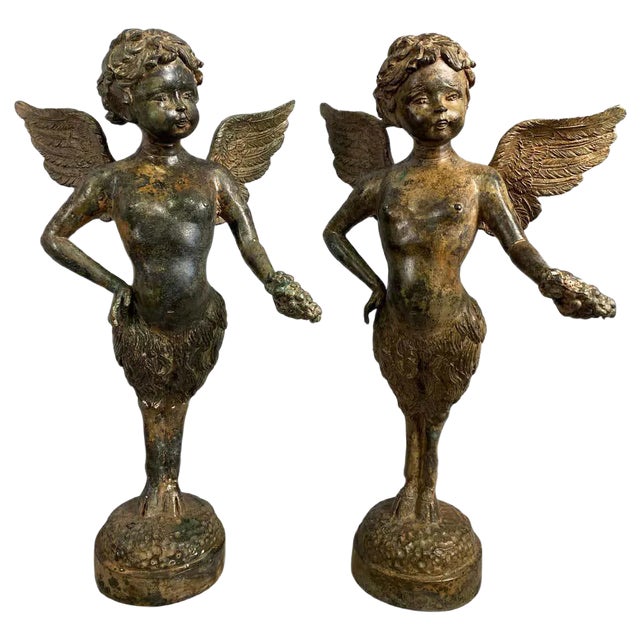 Bronze Cherubs, 20th Century, Set of 2 For Sale