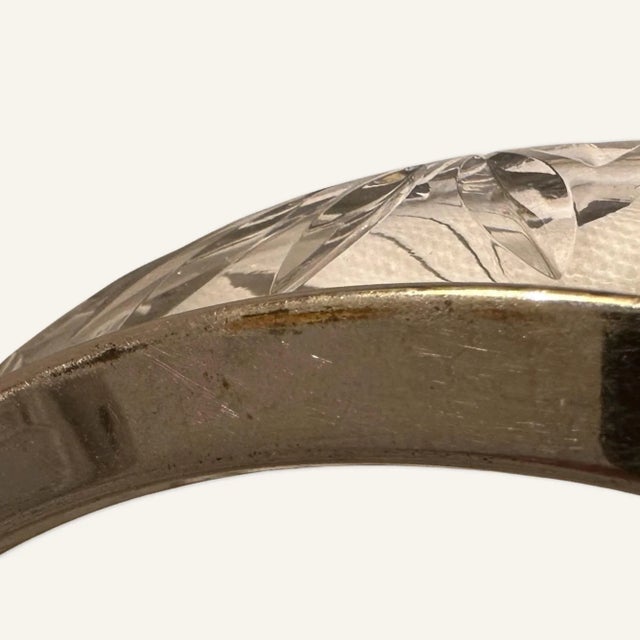 Early 20th Century Early 20th Century Large Cut Glass Vanity Jar For Sale - Image 5 of 6