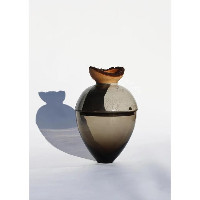 Not Yet Made - Made To Order Butterfly Stacking Smoke and White Vase by Pia Wüstenberg For Sale - Image 5 of 7