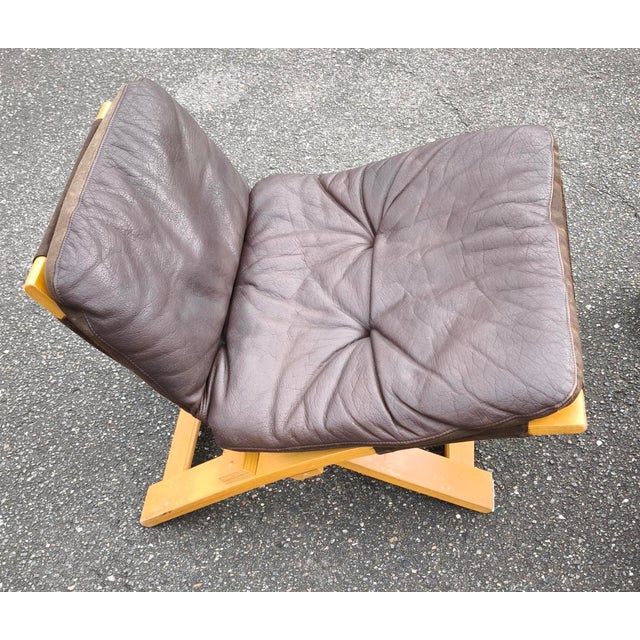 Wood Swedish Kroken Lounge Chair and Ottoman by Åke Fribyter for Nelo, Set of 2 For Sale - Image 7 of 10