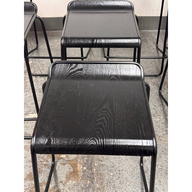 Wood Blu Dot Ready Counter Stools, Set of Eight For Sale - Image 7 of 12