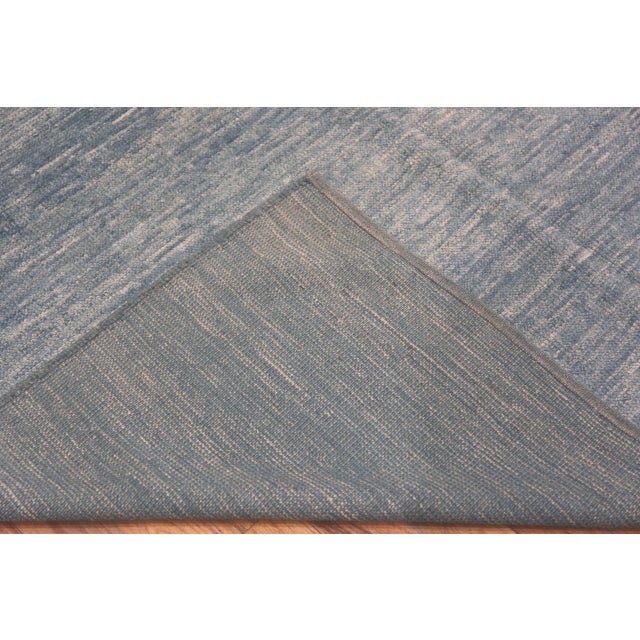 Nazmiyal Collection Blue Abstract Contemporary Rug For Sale - Image 4 of 5