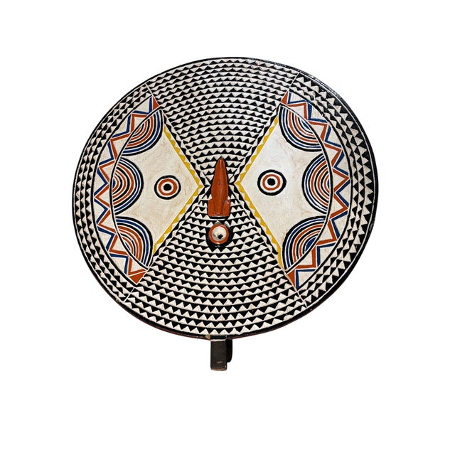 1980s Vintage African Wooden Bobo Mask Burkina Faso 30" H For Sale - Image 5 of 5