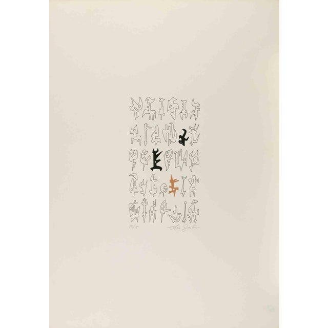 Modern Leo Guida, Signs, 1970s, Lithograph For Sale - Image 3 of 3