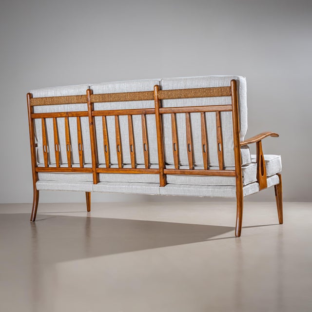 Mid-20th Century Seating Group with curved Armrests For Sale - Image 13 of 15