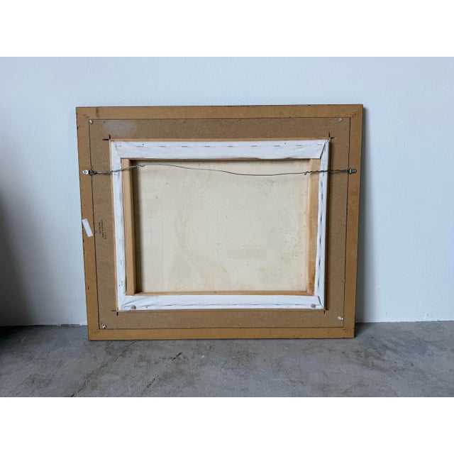 Vintage Suzanne Lord House Entrance Landscape Oil on Canvas Painting, Wood Framed For Sale - Image 11 of 11
