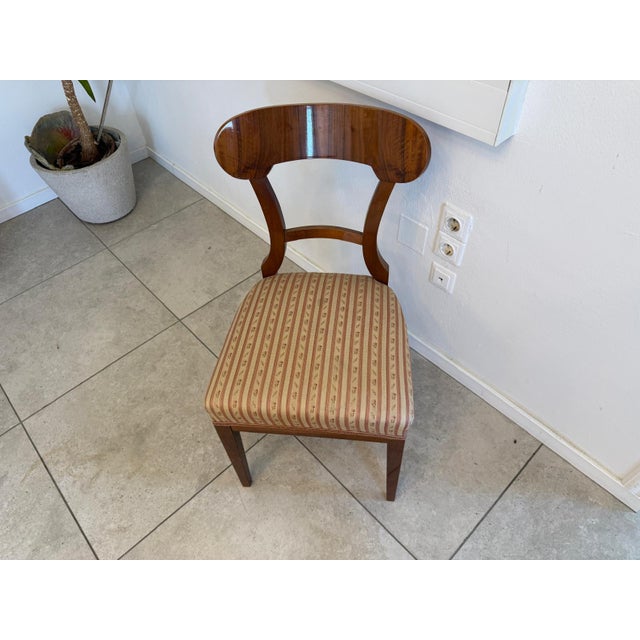 Antique Biedermeier Armchair in Walnut For Sale - Image 5 of 9