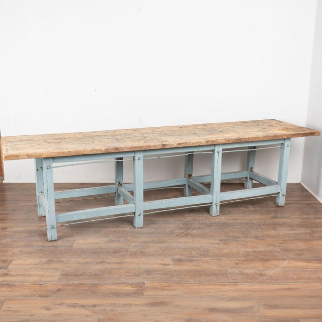 19th Century Rustic Hungarian Long Work Table For Sale - Image 17 of 17