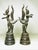 Pair of Antique Thai Bronze Kinnaris Figurines For Sale - Image 10 of 18