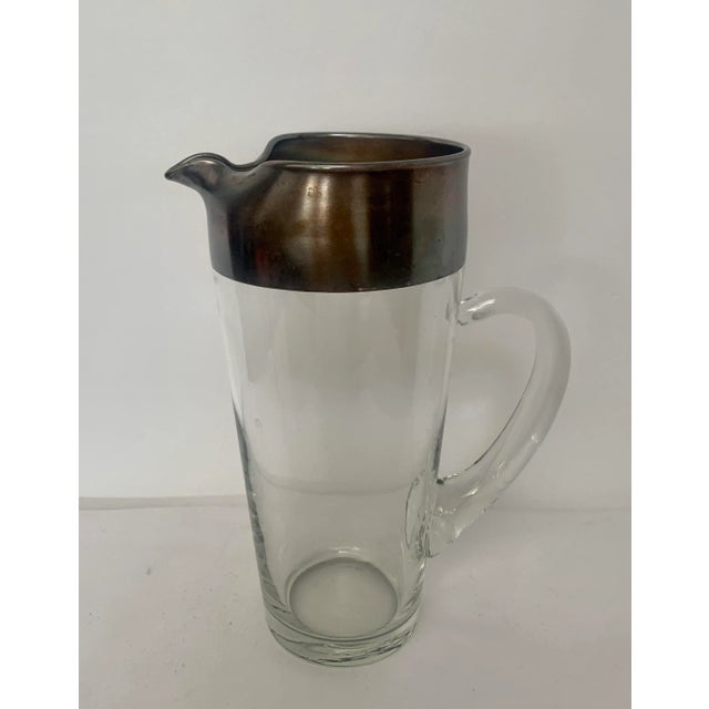 Vintage Dorothy Thorpe Silver Banded Water Pitcher For Sale In Phoenix - Image 6 of 6
