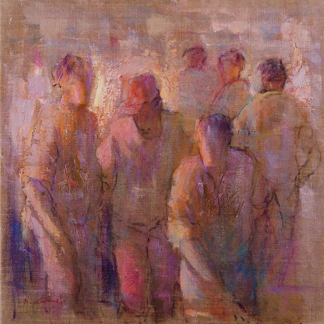 Renato Criscuolo, Metropoli, Oil on Canvas, 2006 For Sale