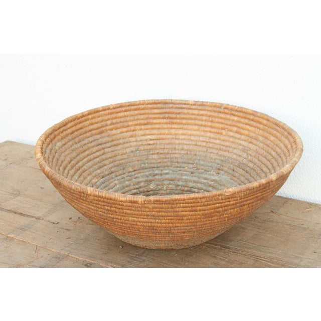 Primitive Oversize Sun-Baked Harvest Bowl For Sale - Image 4 of 7