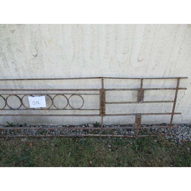 Antique Victorian Iron Gate Window Garden Fence Architectural Salvage Door #072 For Sale - Image 4 of 6