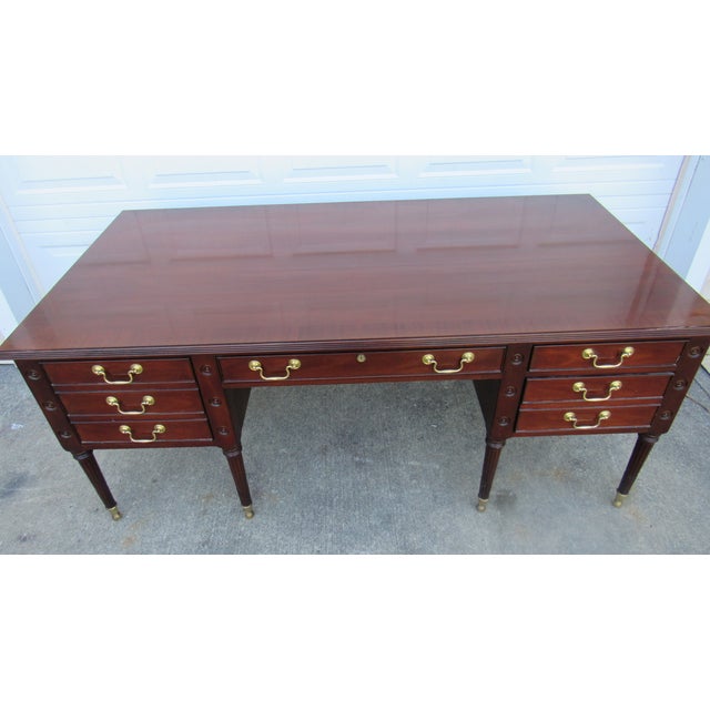 Item: Councill Desk Details: Signed Councill Great Designer Piece/Quality Piece Amazing Carvings Mahogany Rare Piece Great...