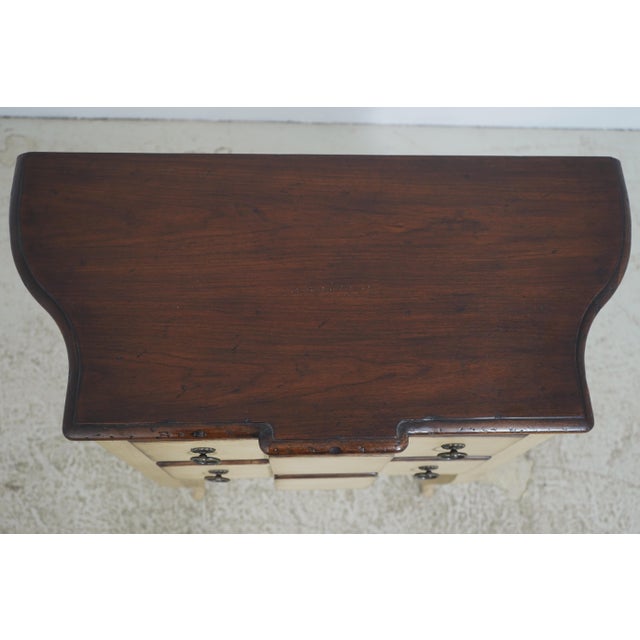 Brown 1990s Italian Continental Style 2 Drawer Painted Commode Chest For Sale - Image 8 of 17