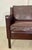 Vintage Danish Dark Cognac Leather Two-Seater Sofa from Stouby, 1960s For Sale - Image 11 of 18