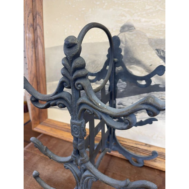 Metal Vintage 1970s Victorian Wine Holder For Sale - Image 7 of 8