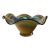 Murano Aventurine Fazzoletto Multicolor Vortex Art Glass Centerpiece Bowl For Sale