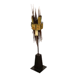 Mid Century Modern Brutalist Metal Sculpture