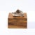 Modernist Bookmatched Walnut Decorative Box With Smoky Quartz Embellishment For Sale - Image 9 of 10